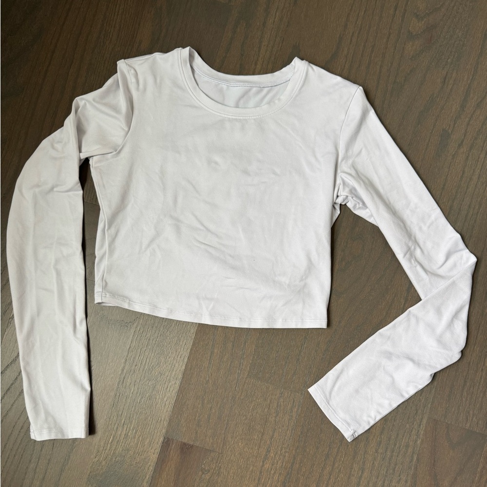 alo Alosoft Crop Finesse Long Sleeve